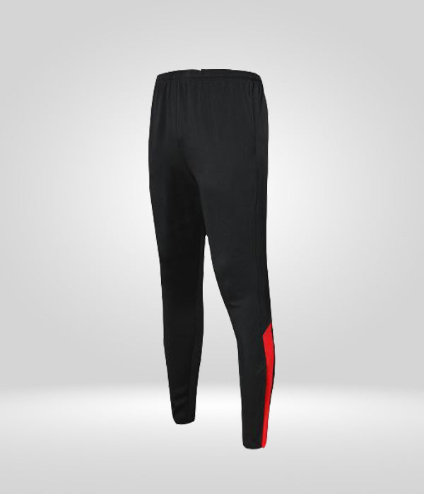 Jogging homme survetement homme foot noir et rouge Heritage Hustle